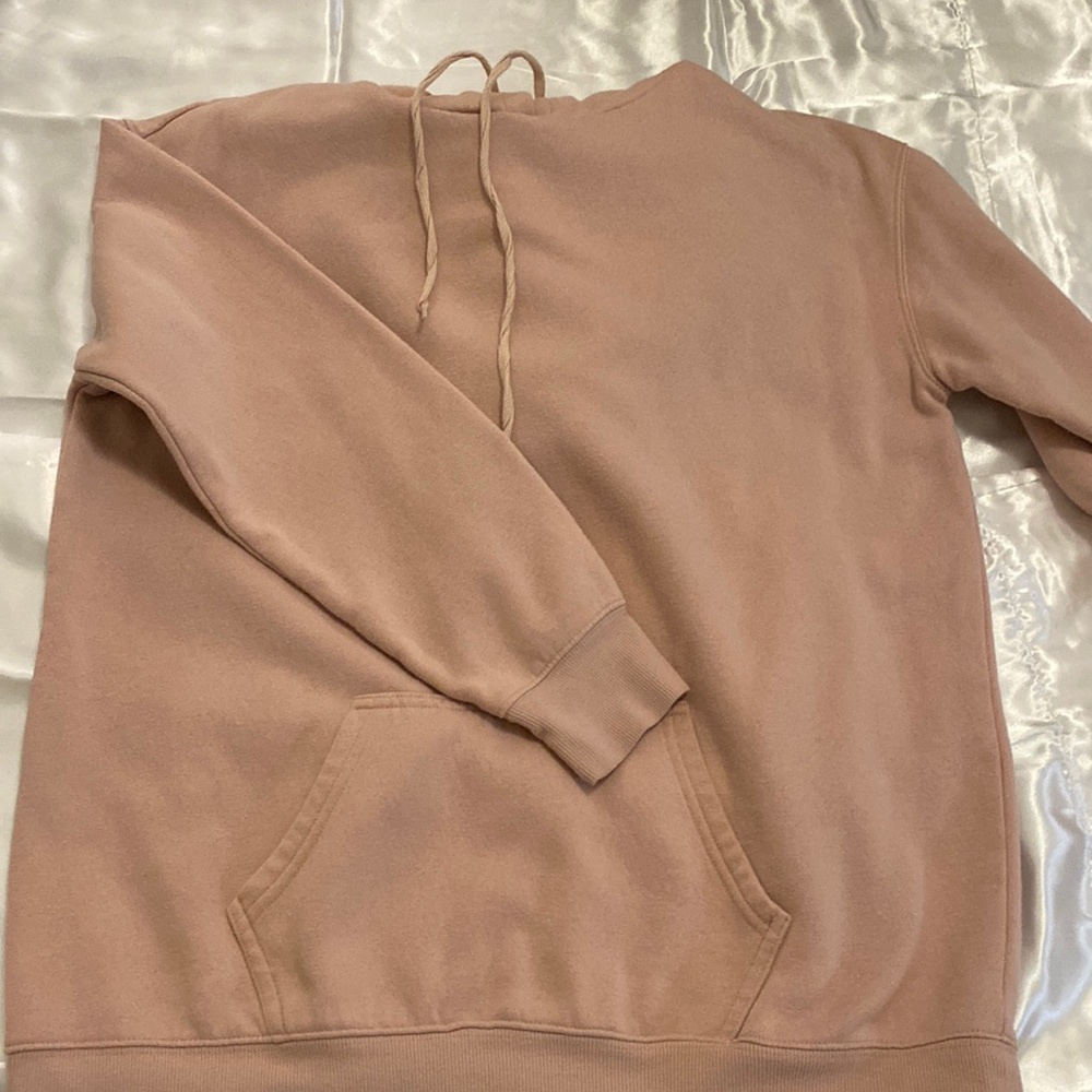 pink hoodie